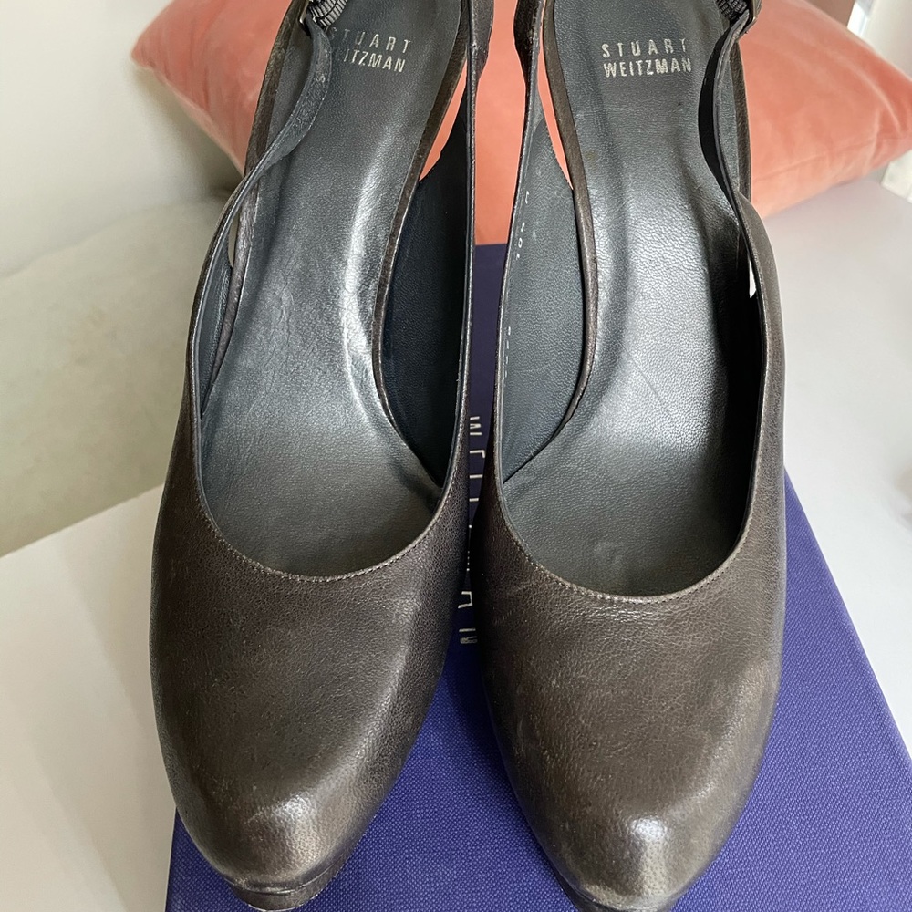BNWOT Stuart Weitzman Slingback Platforms